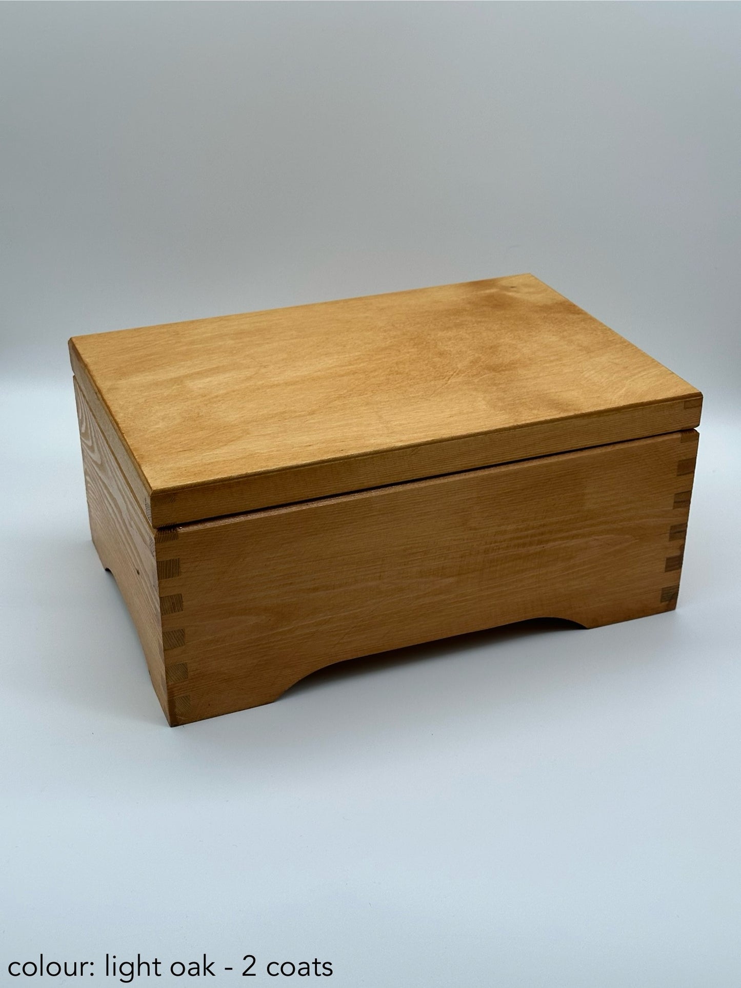 Personalised Wooden Keepsake Box – Anniversary / Wedding Day – Large Rectangular