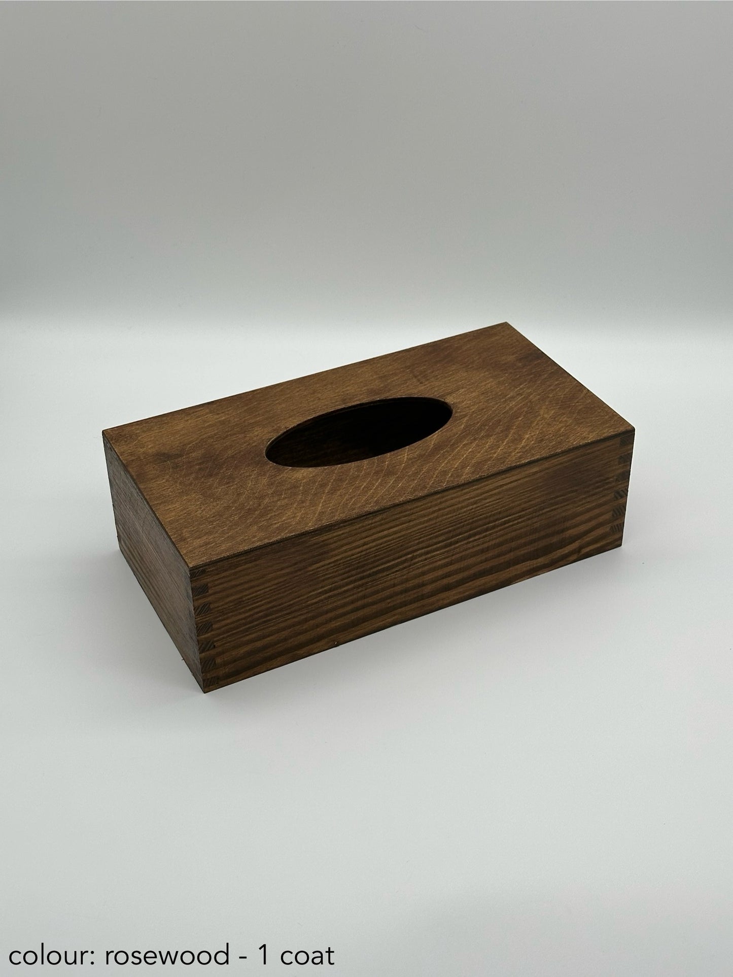Painted sliding lid tissue box - different colours