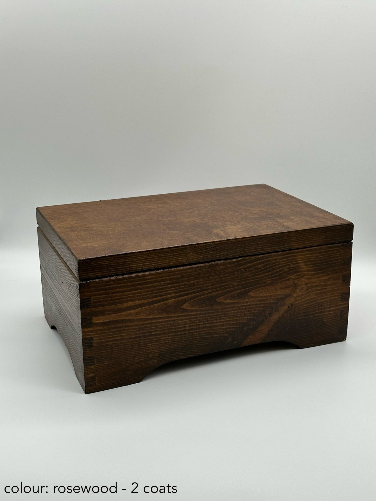 Personalised Wooden Keepsake Box – Anniversary / Wedding Day – Large Rectangular