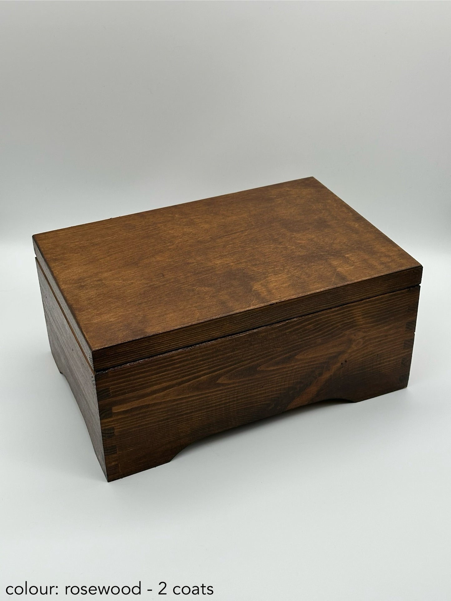 Personalised Wooden Keepsake Box – Anniversary / Wedding Day – Large Rectangular