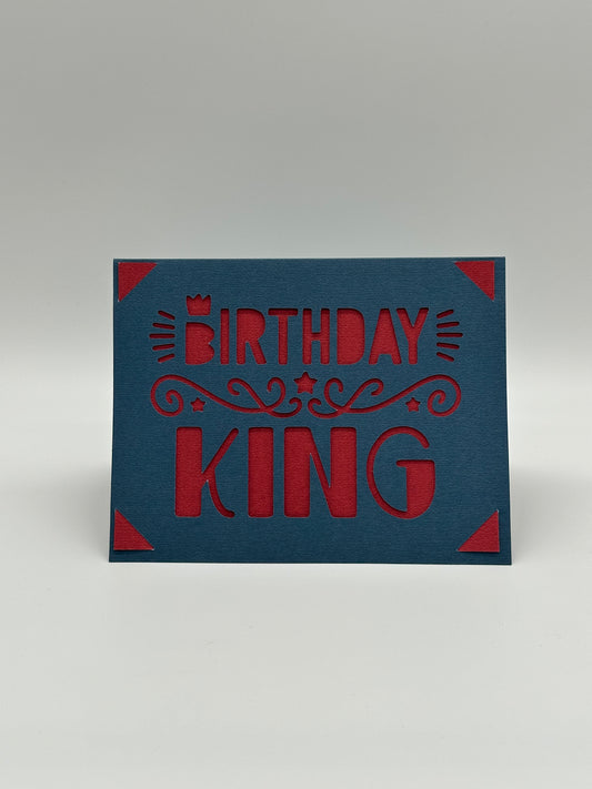Happy Birthday King – Personalised Greeting Card