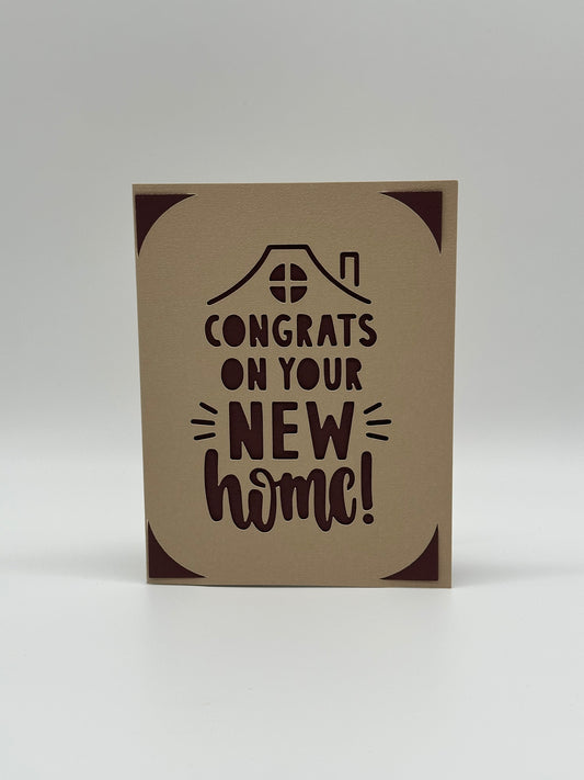 New Home Card – Personalised Congratulations Greeting