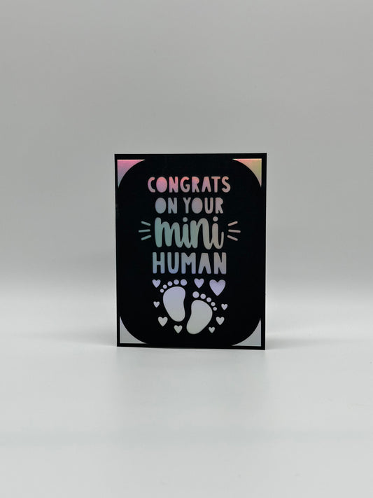 New Baby Card – Personalised Congratulations Greeting