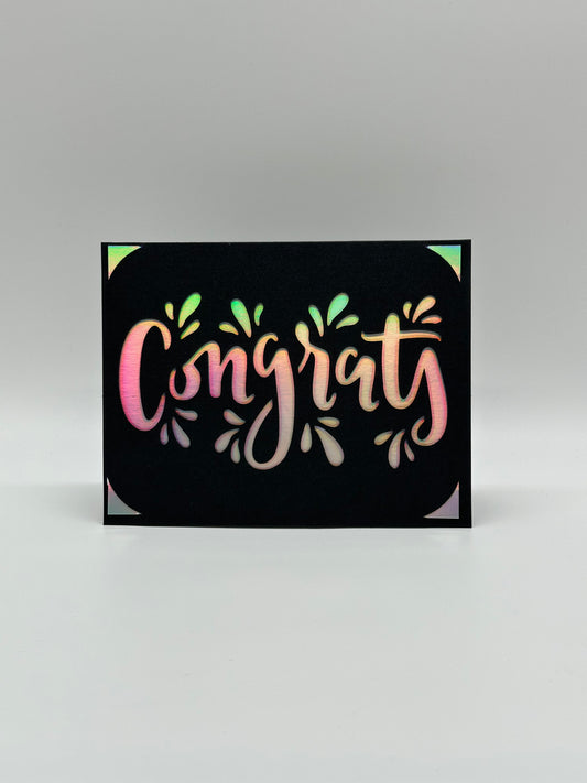 Congratulations Card – Personalised “Congrats!” Greeting