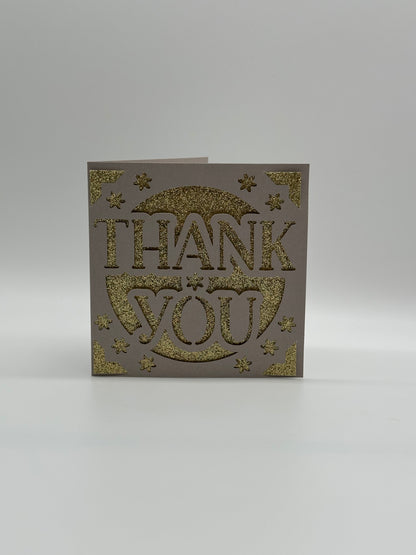 Thank You Square Card – Personalised Greeting