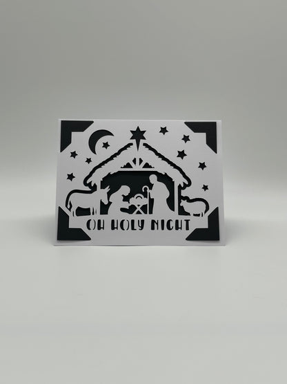Oh Holy Night – Christmas Card with Insert Options