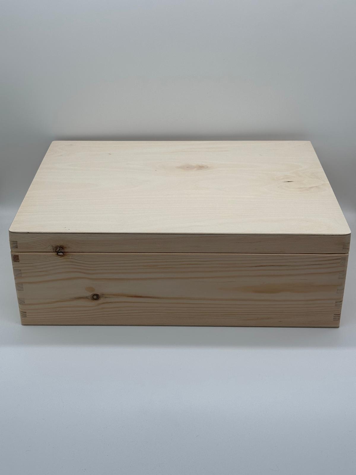 Plain Wooden Big Rectangular Chest Box