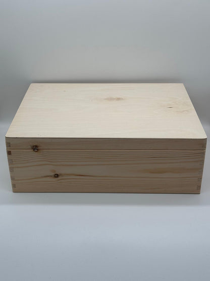 Plain Wooden Big Rectangular Chest Box