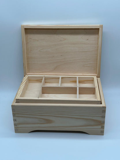 Plain Big Wood Jewellery Box